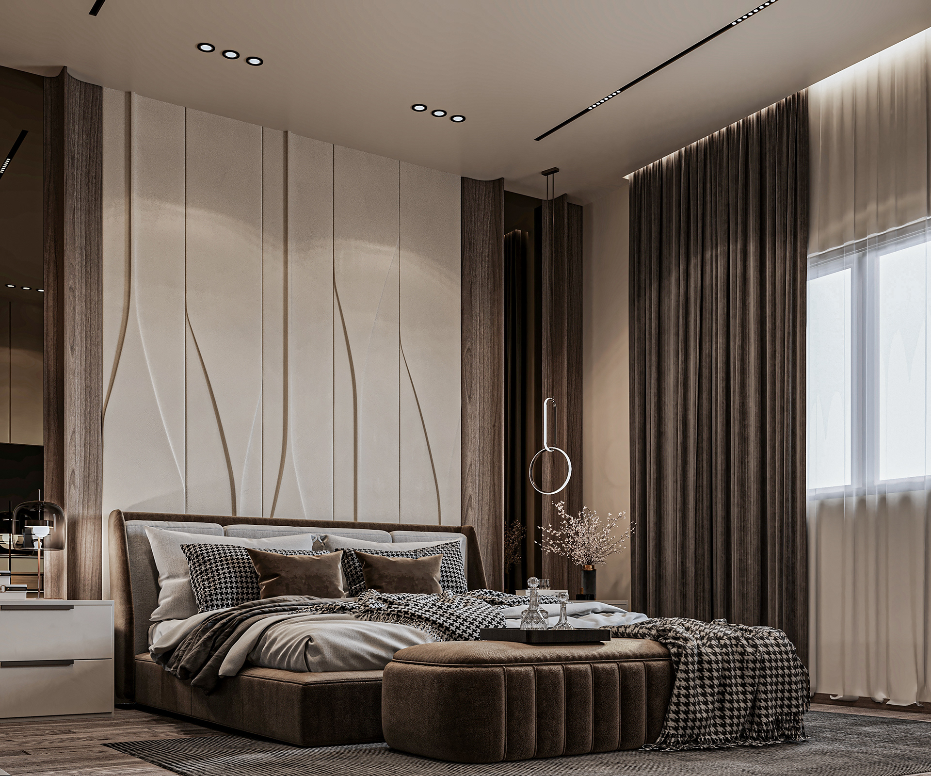 极简主义主卧设计丨ASER WALEED-7