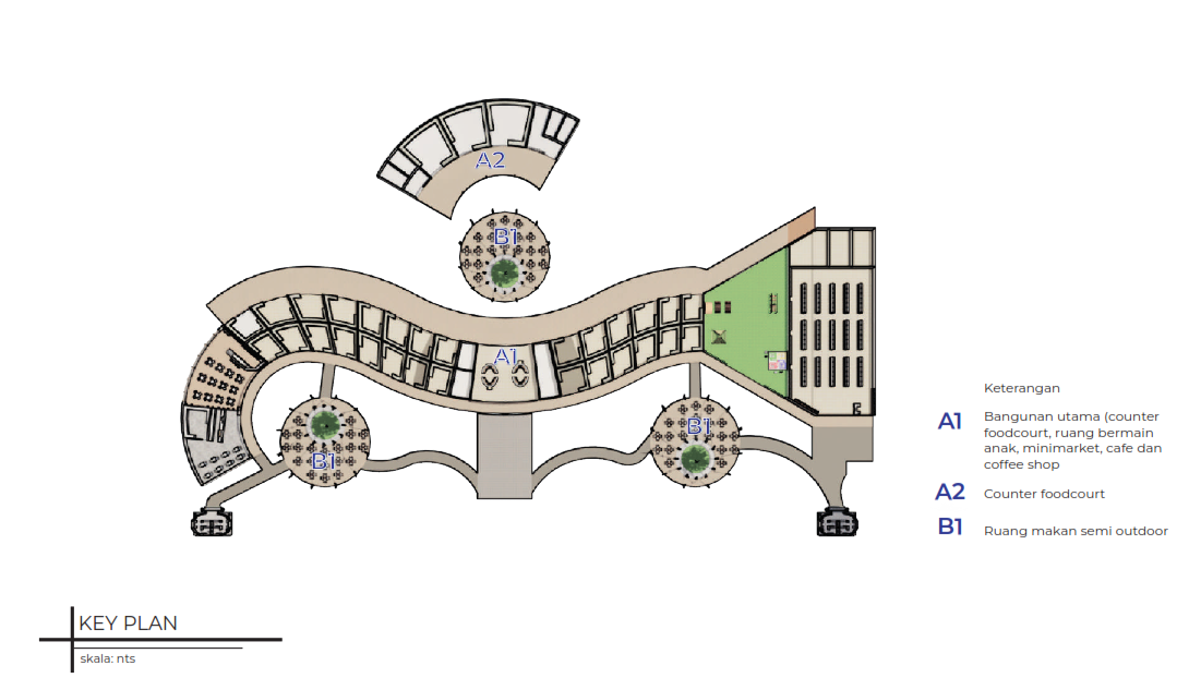 Gunaksa Foodcourt - Architectural Design Studio 6-18