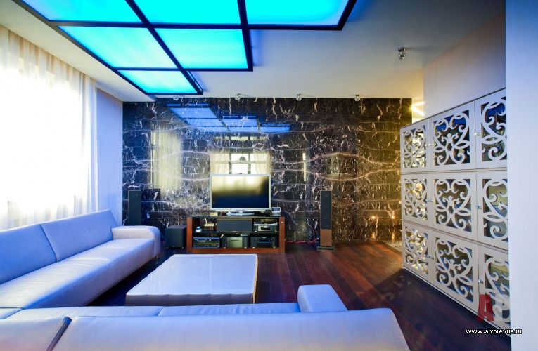 带镂空隔断的公寓室内设计丨Гулина Светлана,Анна Заводовская-10