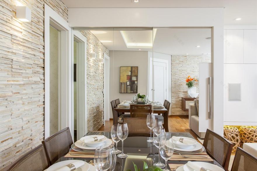 巴西圣保罗的温馨公寓 | 木质与石材的完美结合-2