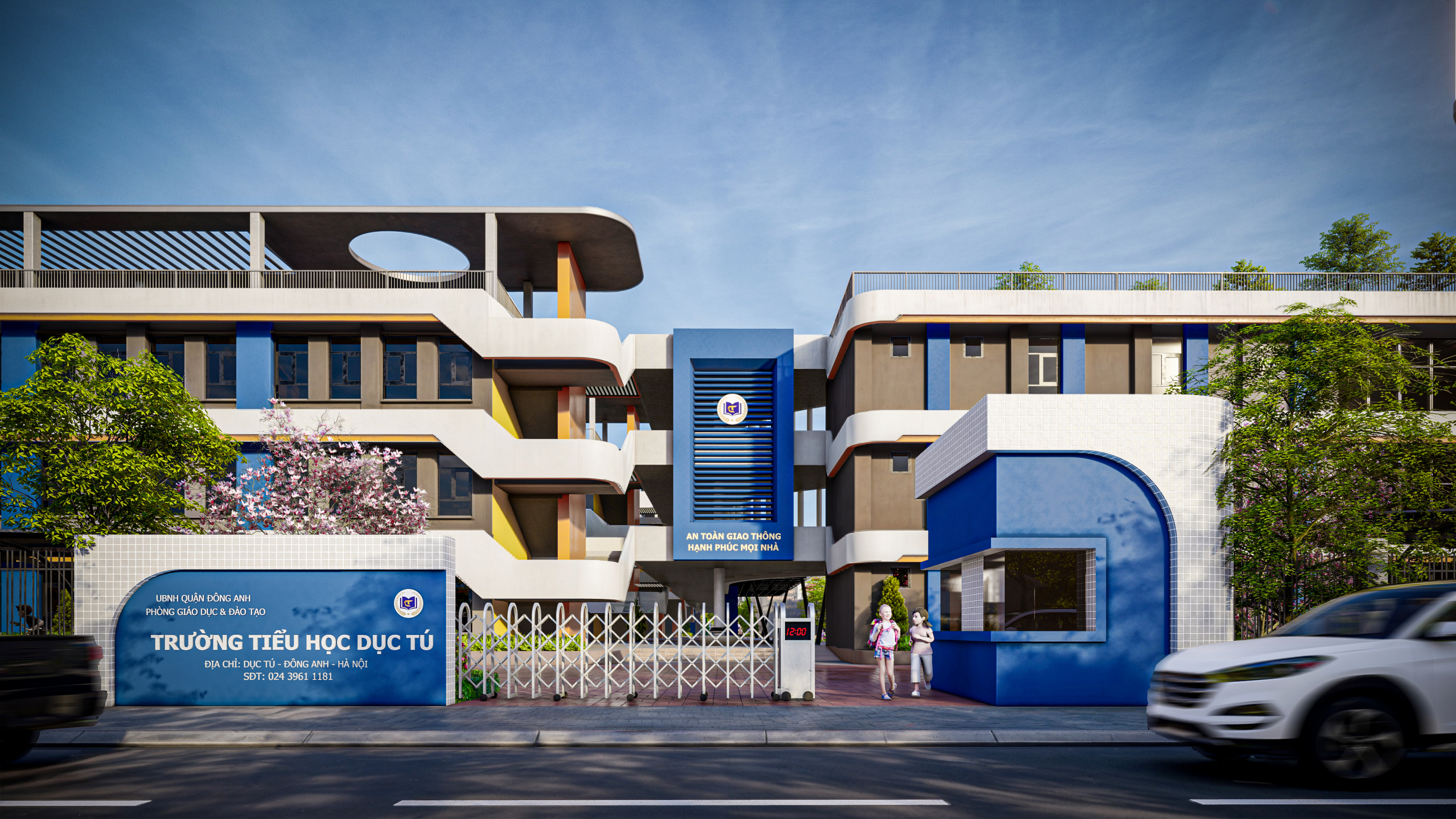CONCEPT FACADE - DUC TU PRIMARY SCHOOL - DONG ANH - HN-14