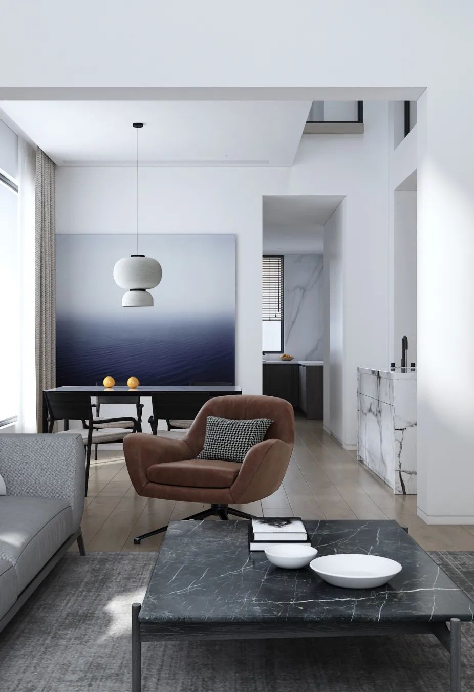 绍兴夏宫豪庭 | 光与影的简约精致美学-11