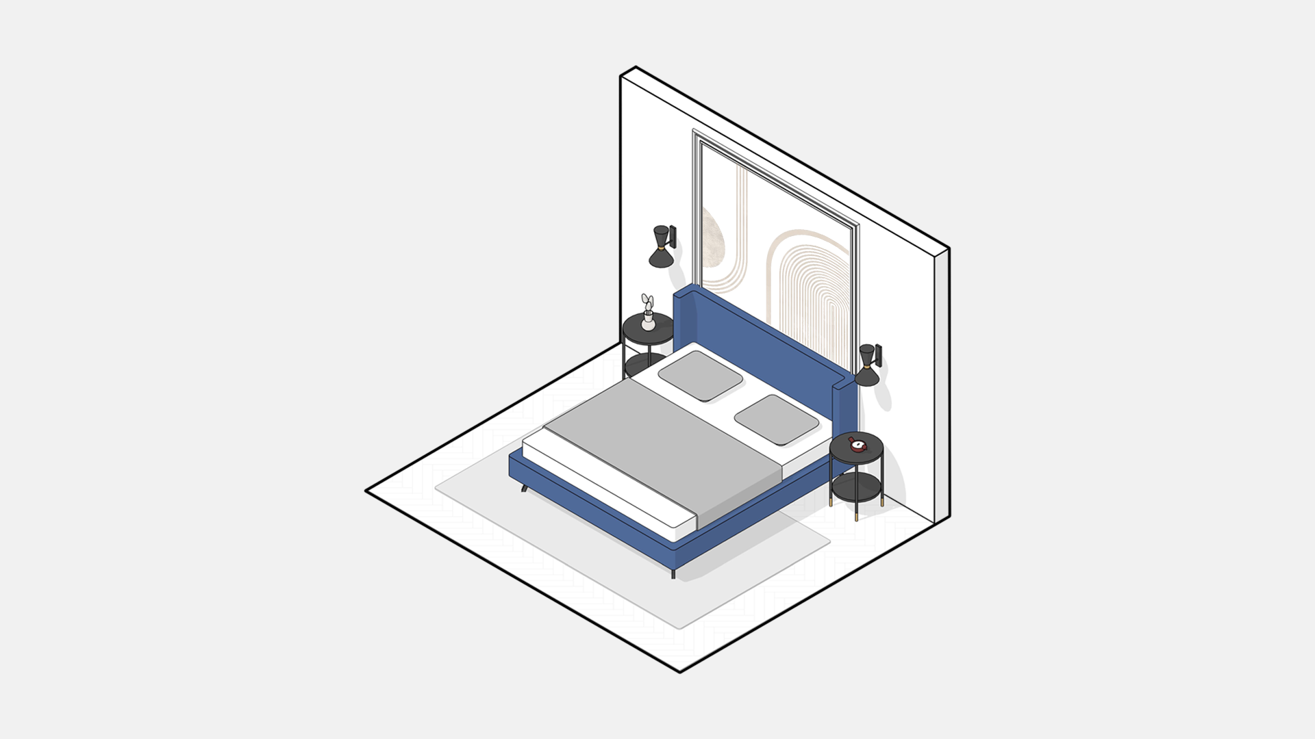 3D INTERIOR FRAGMENTS. REVIT-4