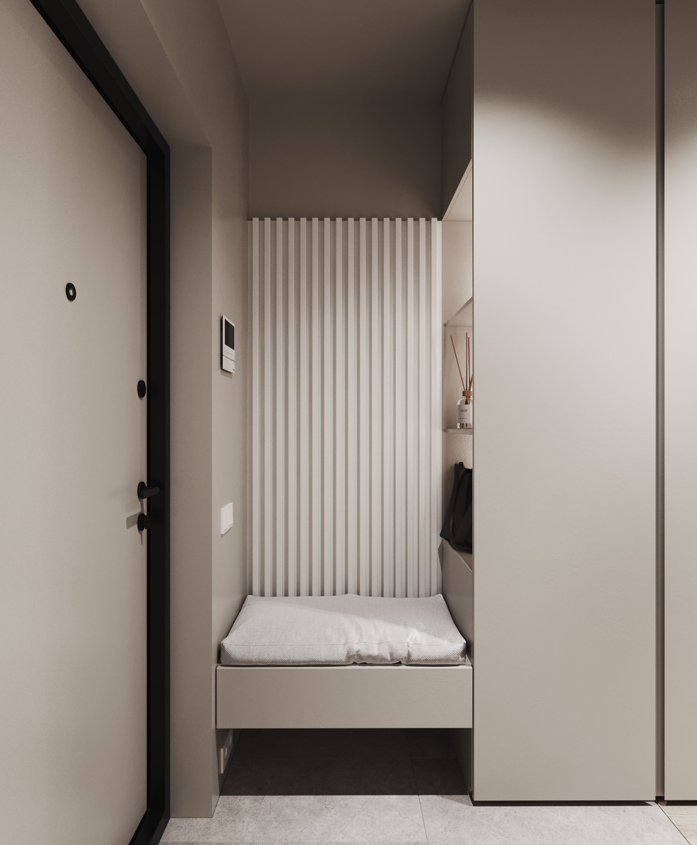 乌克兰基辅中性色系公寓设计-0