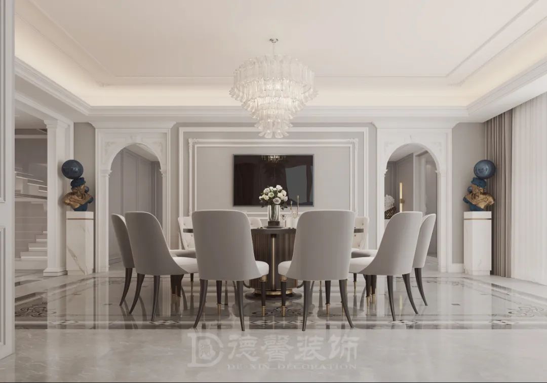 现代法式别墅设计，打造丰富空间层次-27