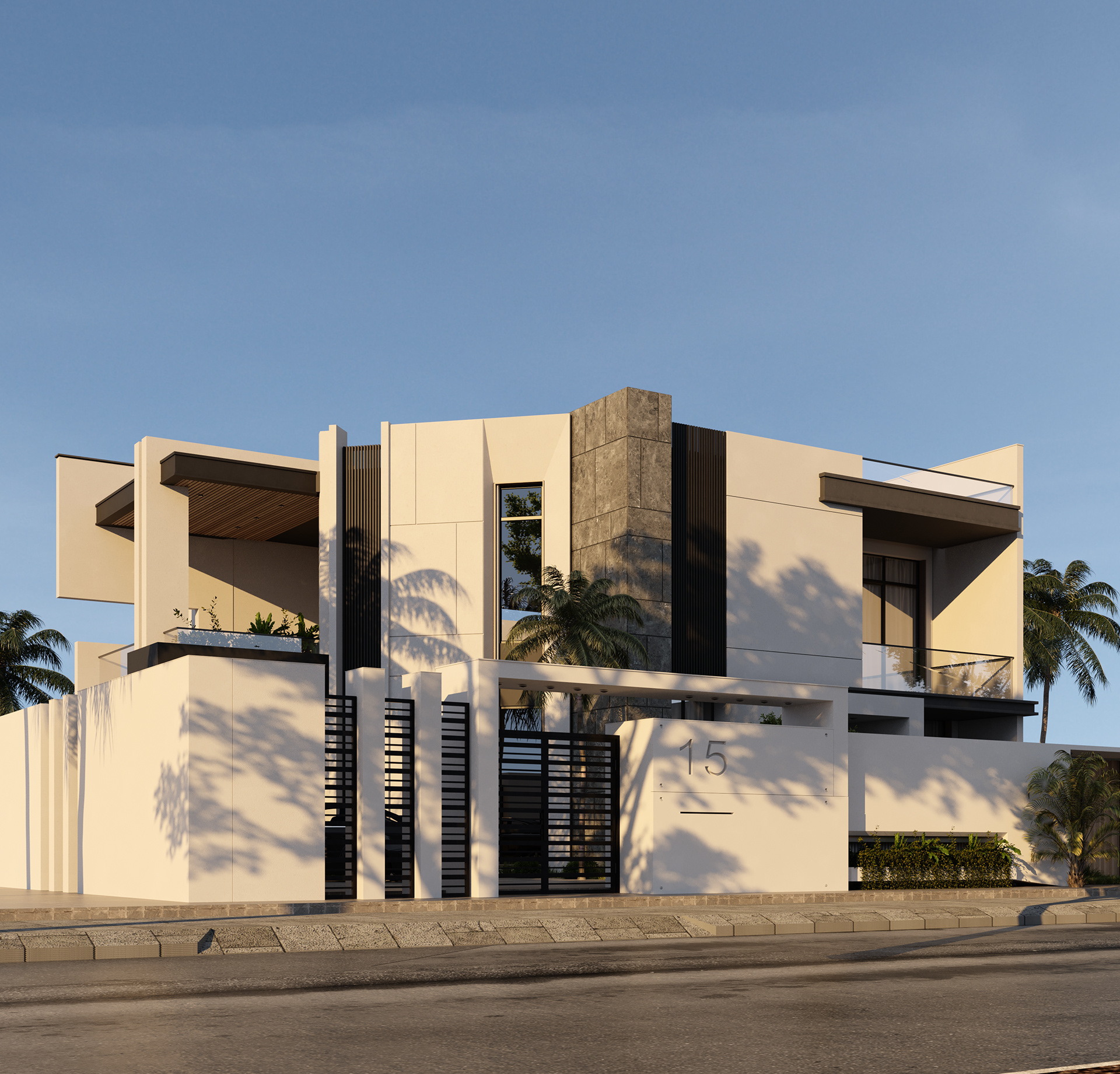 迪拜别墅外观设计丨阿联酋迪拜-7