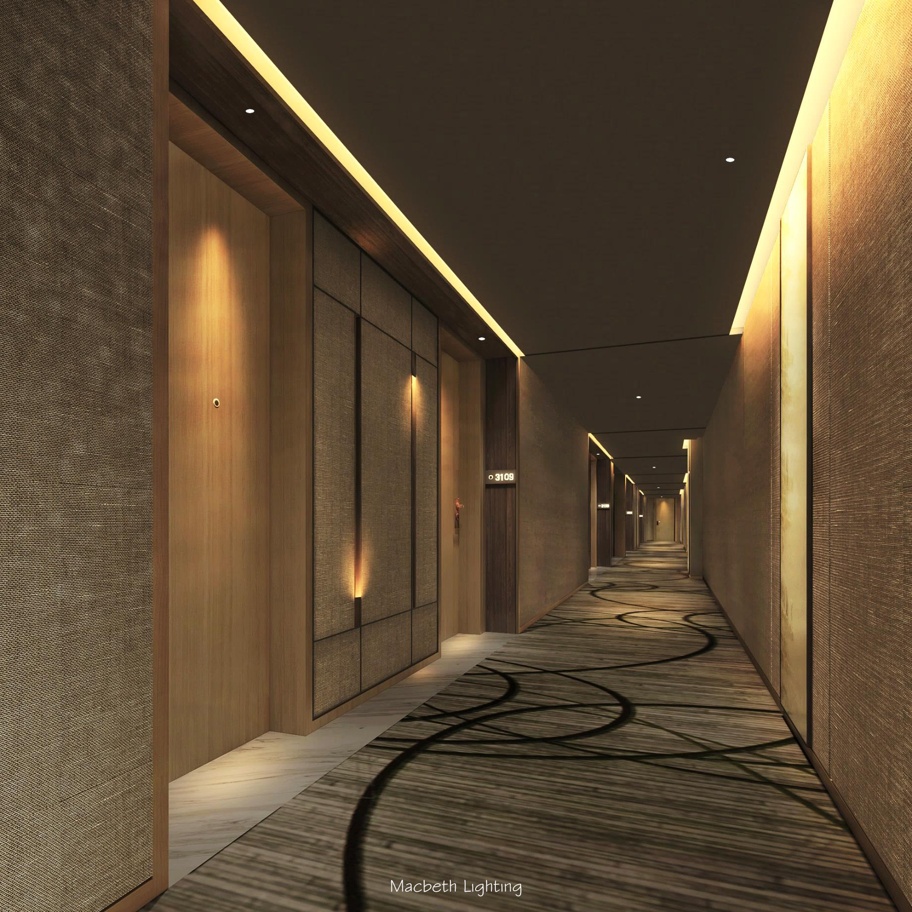 某酒店样板间灯光巡场丨中国昆明-36