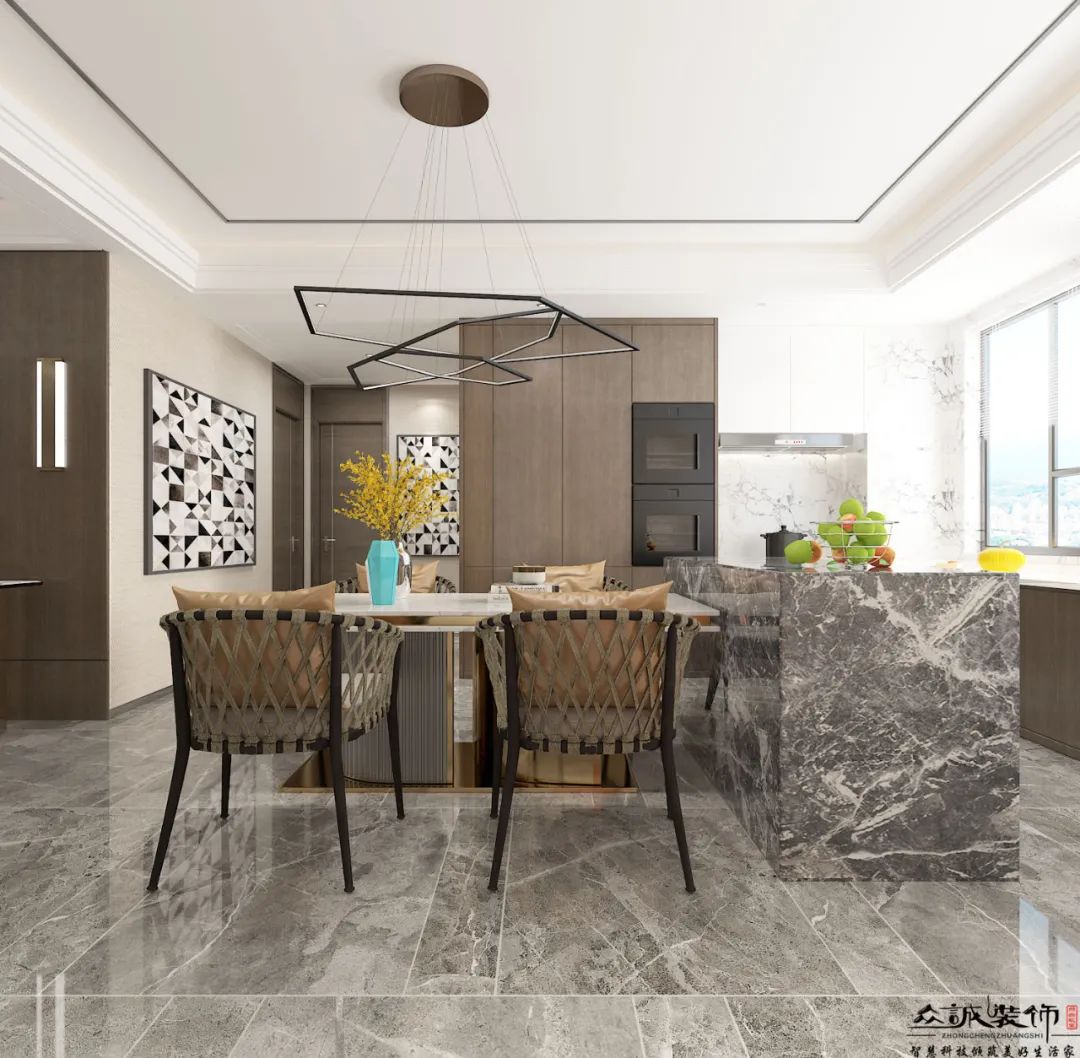 现代简约之居丨中国包头丨众诚装饰-27