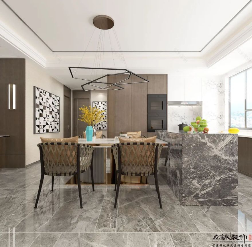 现代简约之居丨中国包头丨众诚装饰-27