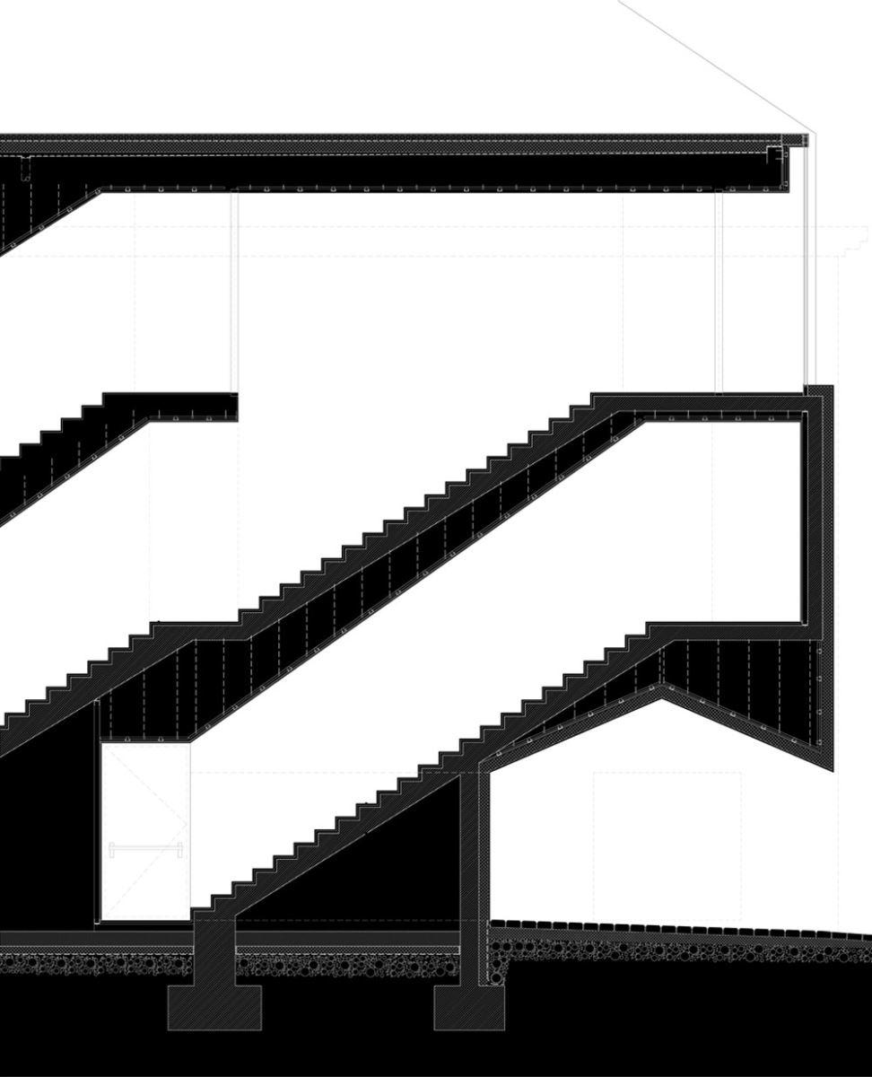比利时 Tournai 建筑学院 | 混凝土工业风的教育空间-21