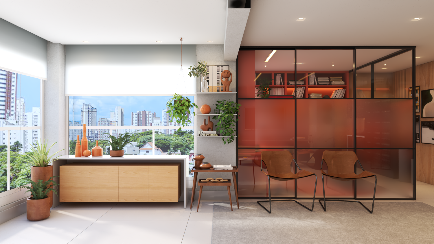 合适的·玻璃 客厅电视，晚餐丨ZEDY ARQUITETURA-6