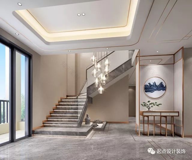 200㎡顶层复式——新中式风格《湖南茶陵》-10