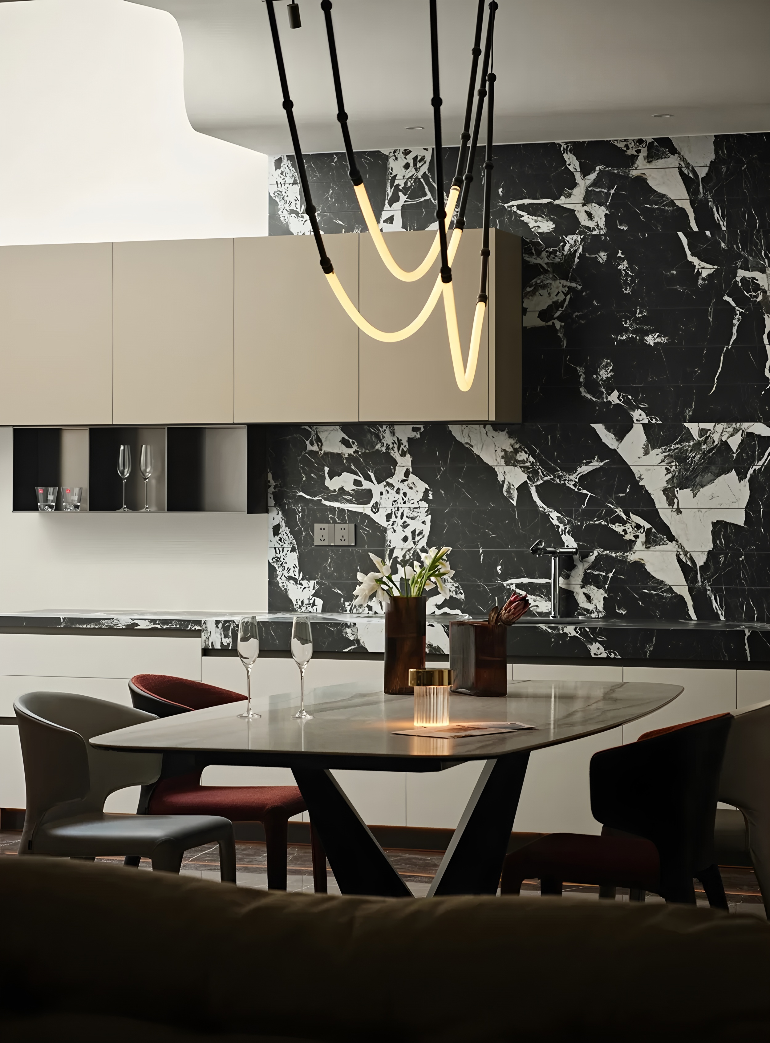 南京536㎡简约别墅丨中国南京丨观享际SKH室内设计-13