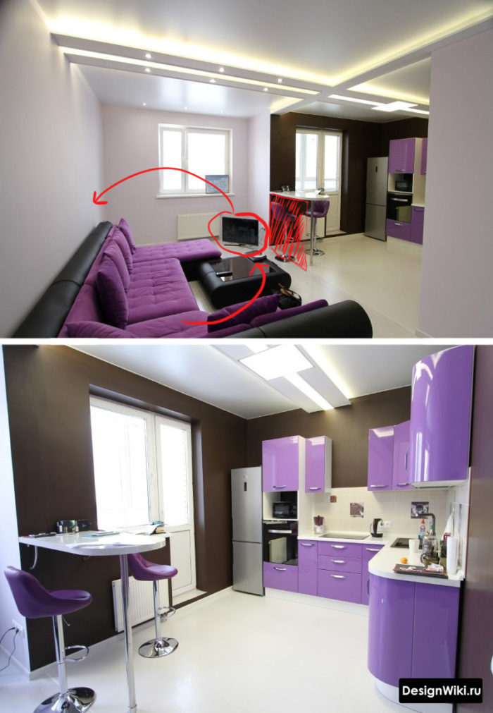 厨房与客厅一体化设计案例-132