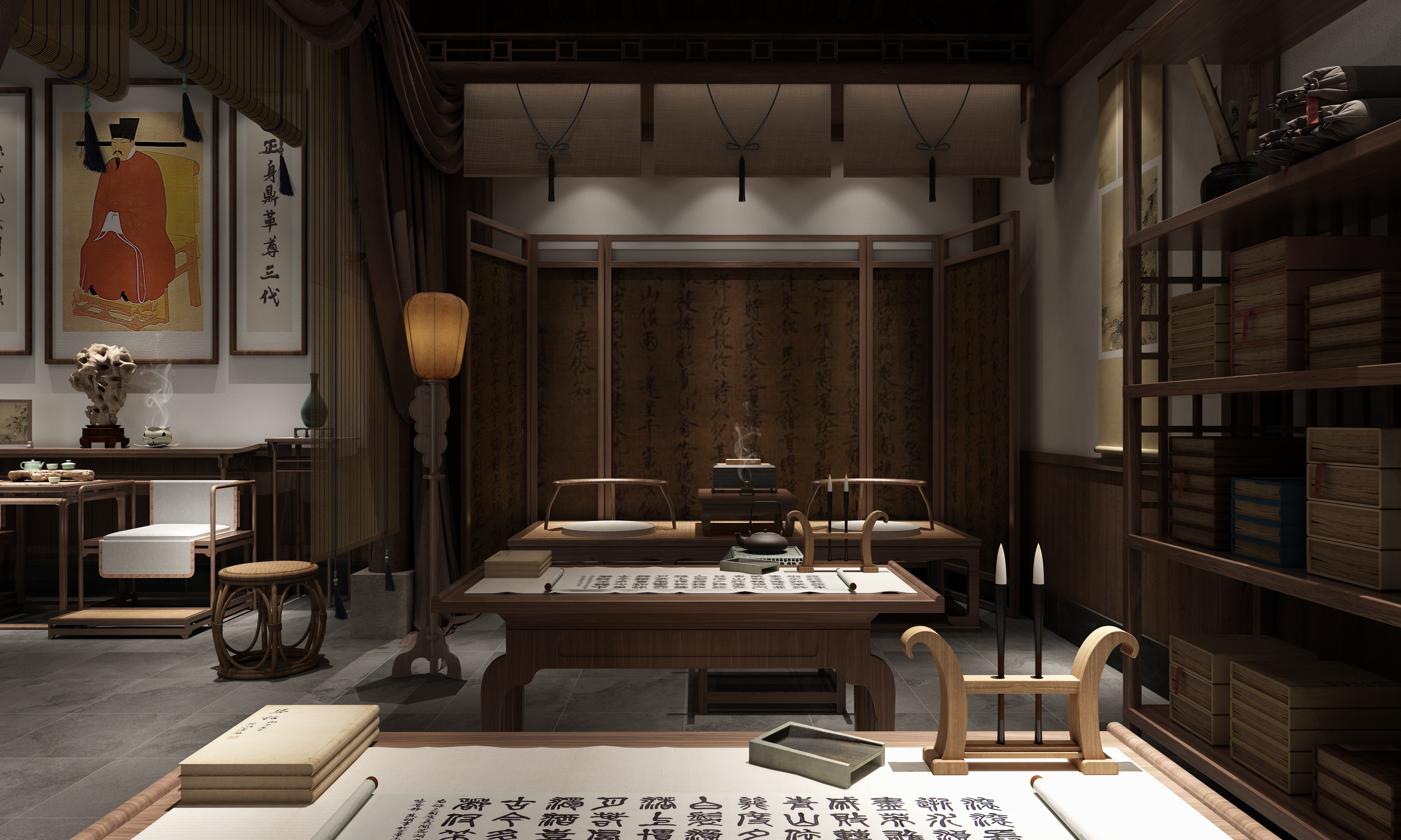 《王安石书堂》,《叶真人馆》文化空间还原及展示设计-11