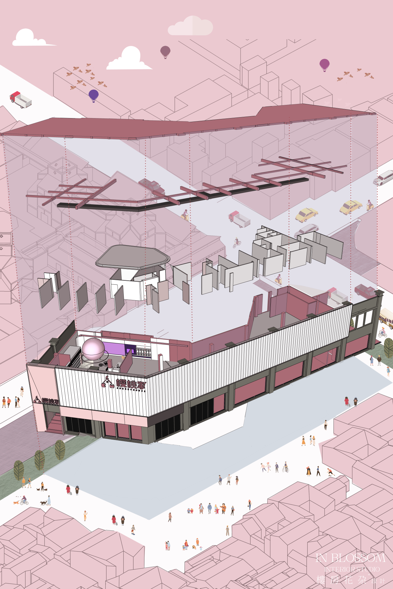 CHERRYHOUSE 樱桃家医疗美容抗衰中心丨中国贵州丨楼房花朶设计 IN BLOSSOM-15