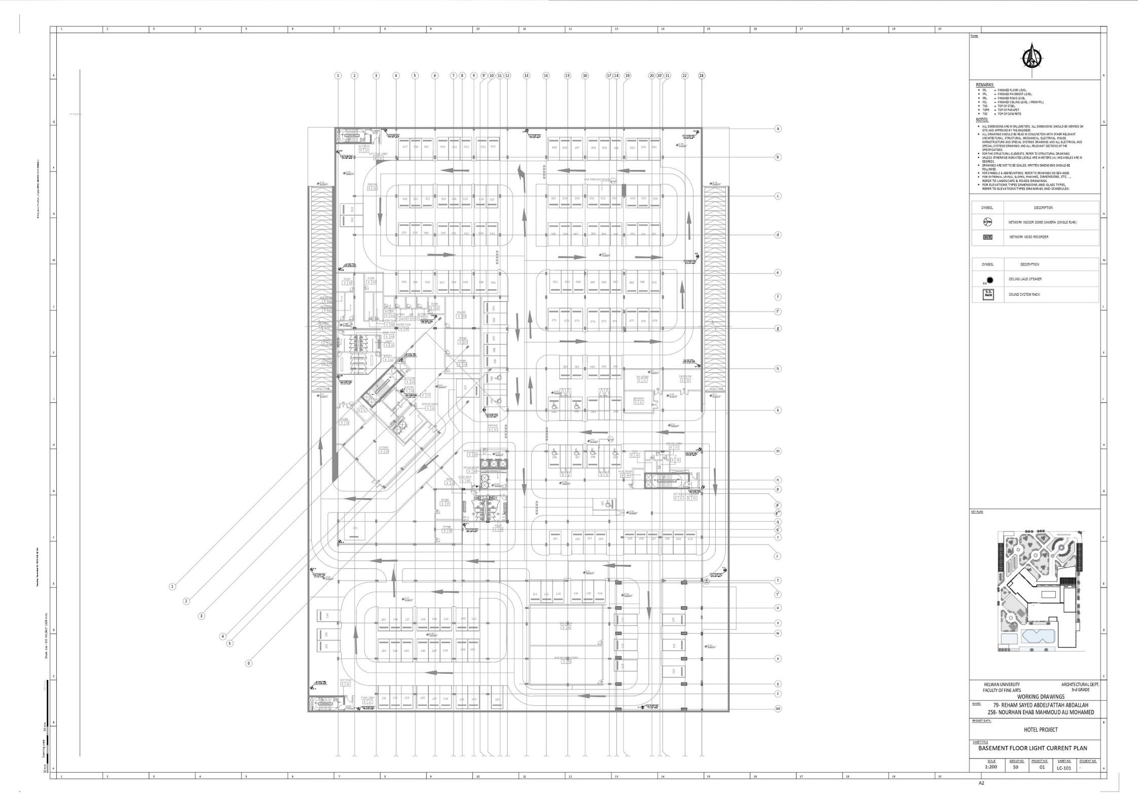 RENOS(3  STARS HOTEL)技术绘图项目丨赫勒万大学美术学院建筑系-51