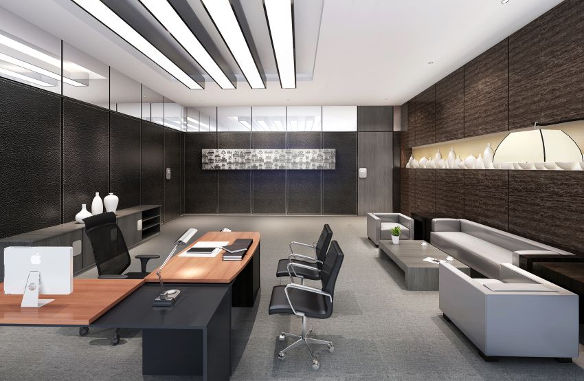 西安科技类办公室装修设计案例-2