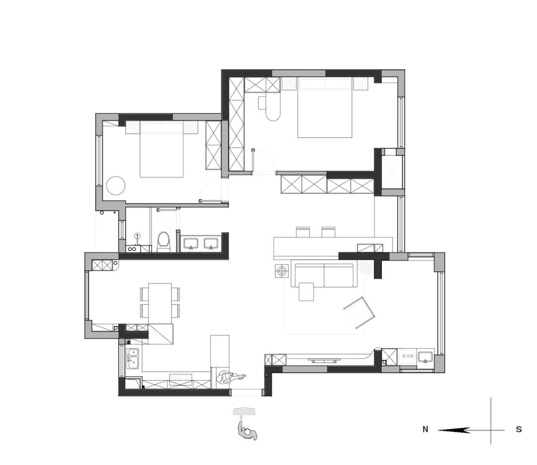 留白 · 南京壹石设计极简主义家居空间丨中国南京-53