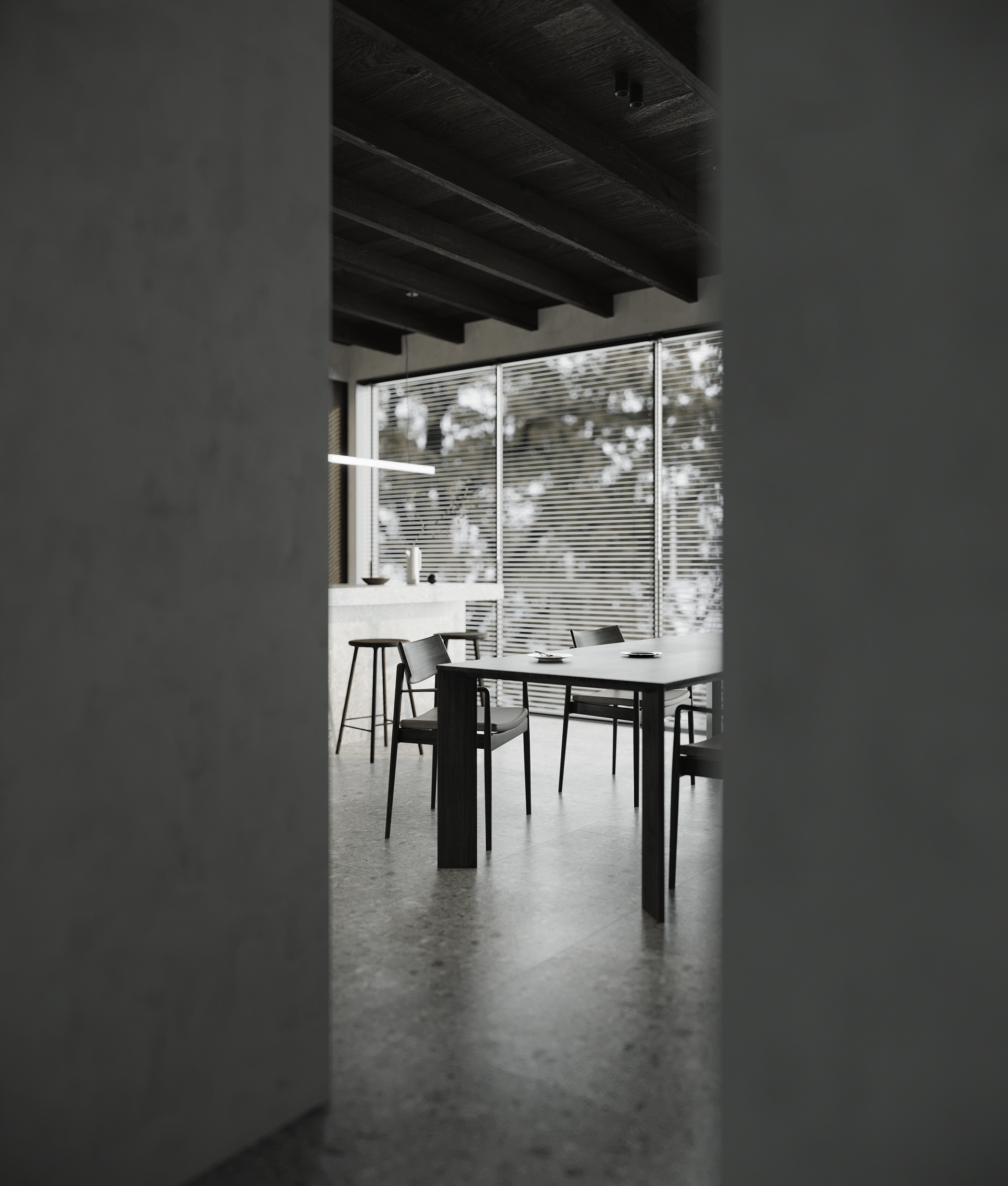 Dark Japandi Kitchen（暗黑和风斯堪的纳维亚风厨房）-12