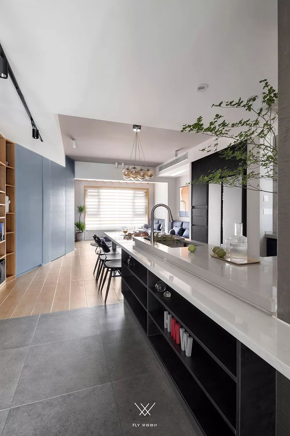 87 平三口之家，阳台变客厅，餐厨全开放，小家也能显得无限大-41