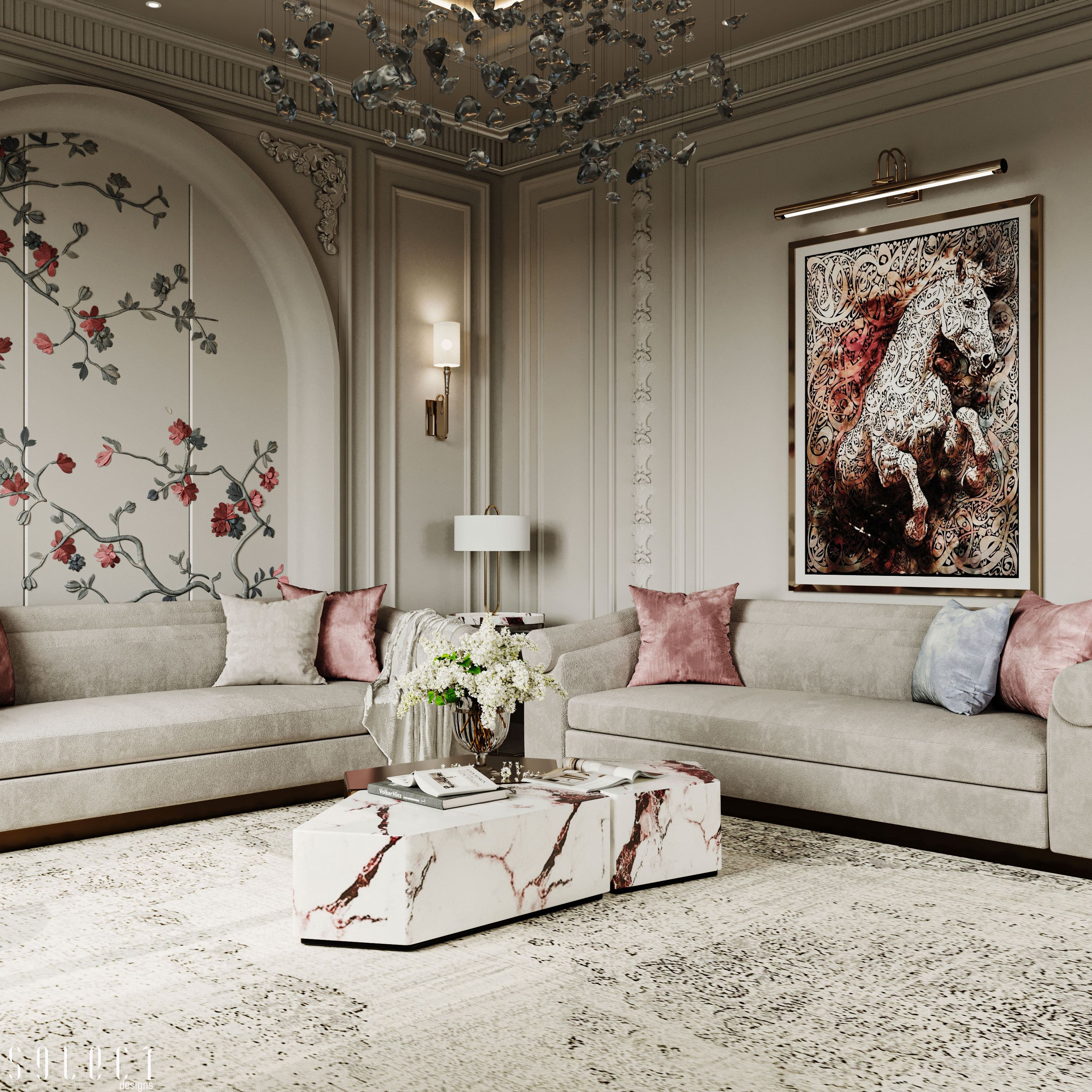 马格尔斯接待处丨沙特阿拉伯丨Select Designs-10