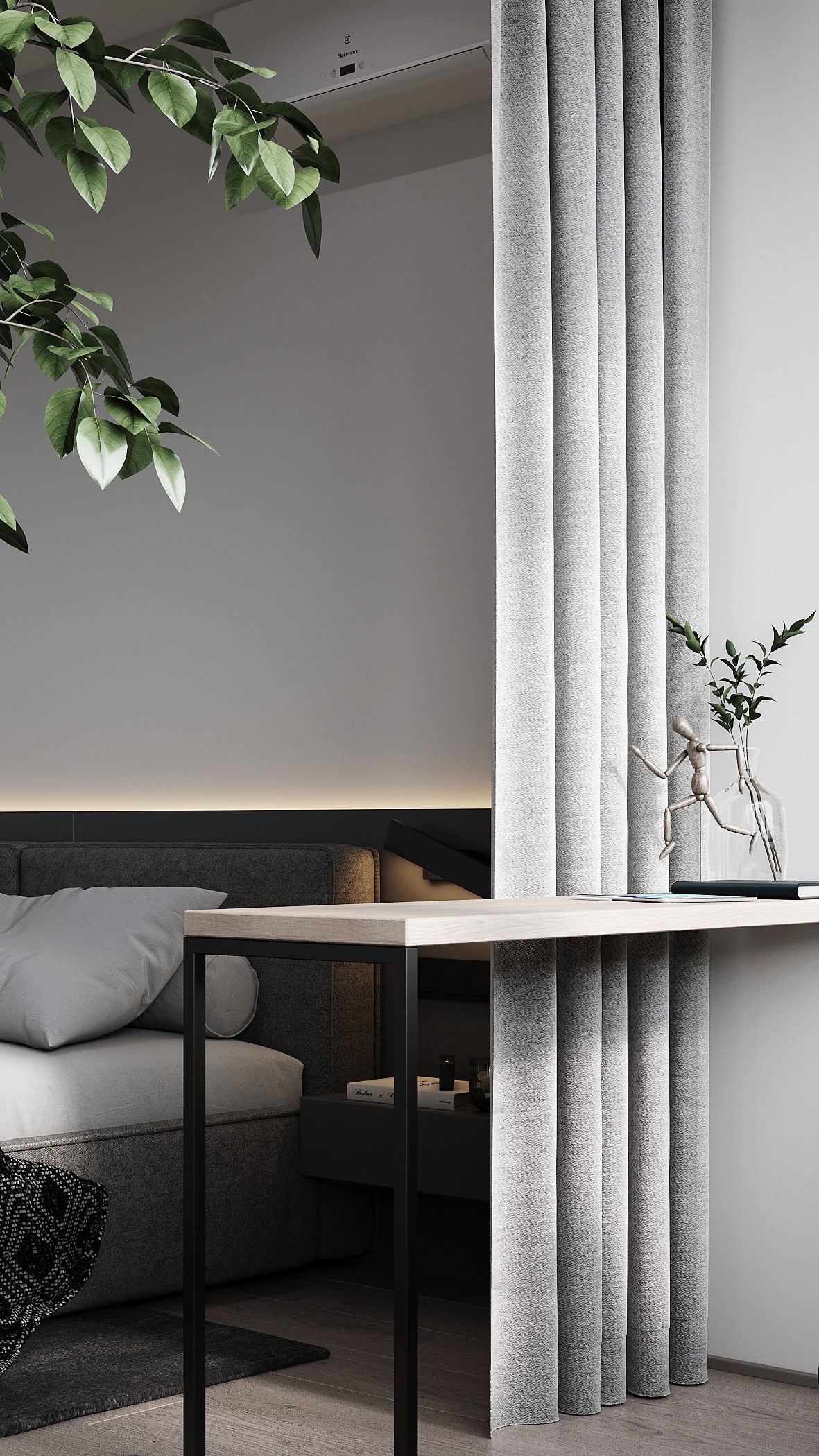 灰色系-极简风住宅设计-13