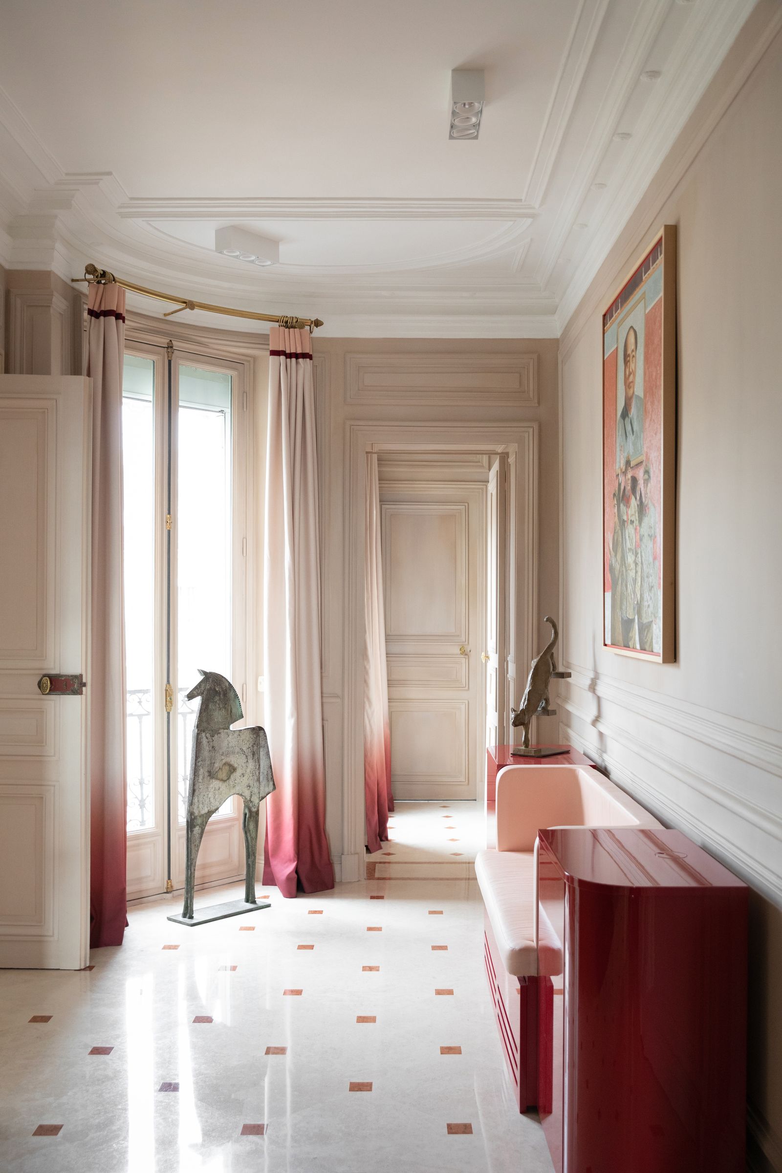 巴黎特罗卡德罗附近奥斯曼风格公寓改造丨法国巴黎丨室内设计师Delphine Maumot-4