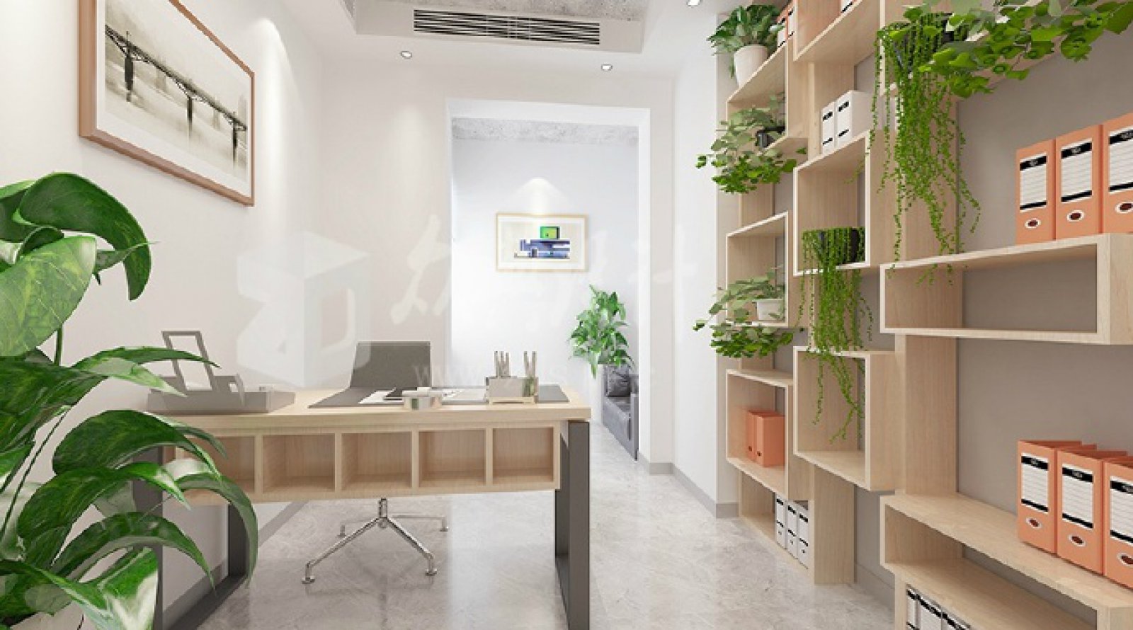 办公室里的小清新-5