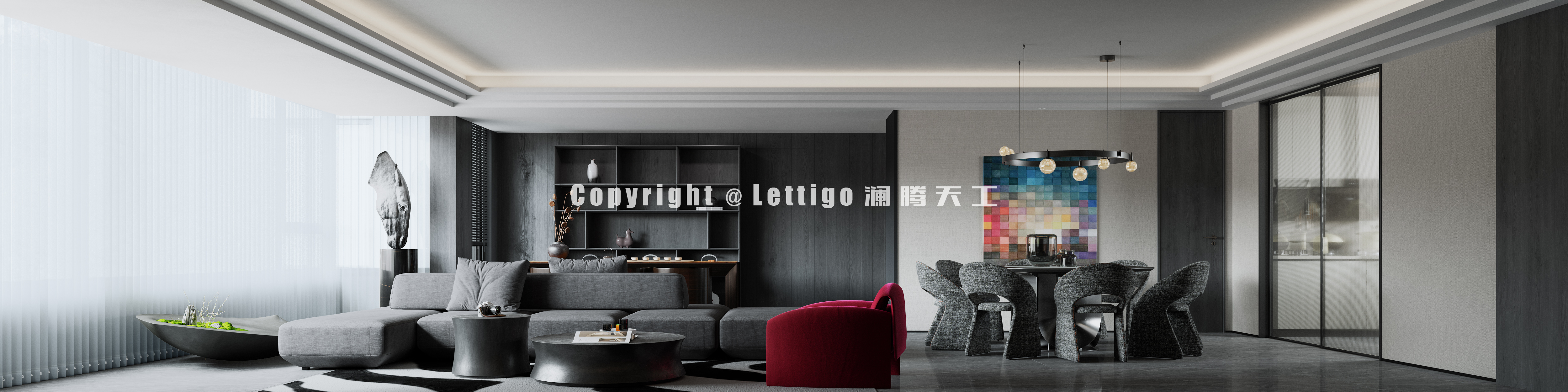 现代暗黑风，黑色作为主基调，打造酷黑霸总风-11