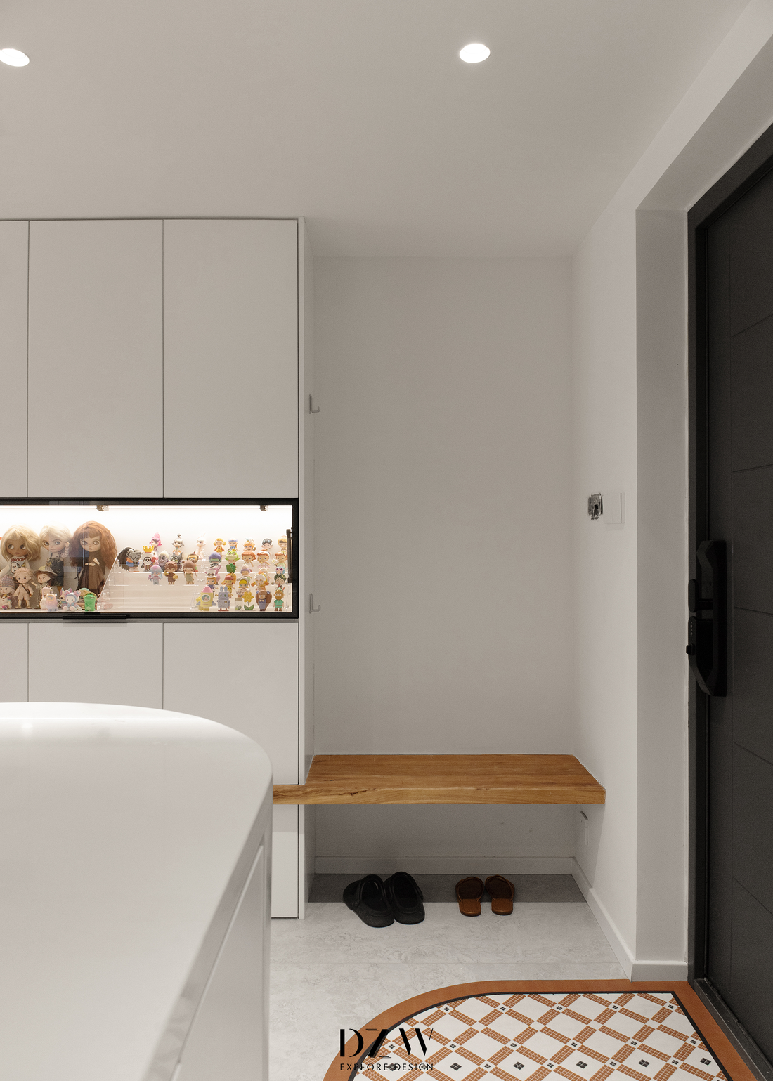 弧形拱门,波浪墙面新居设计-4