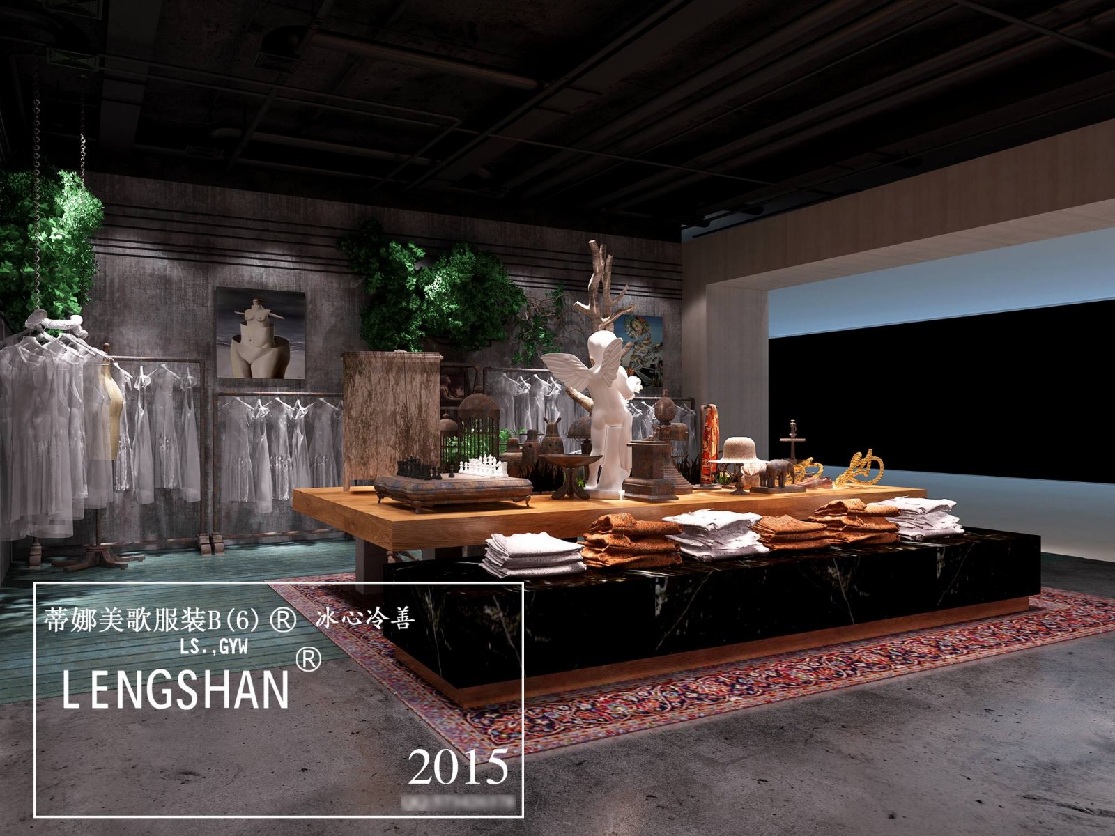 深圳无影空间设计打造蒂娜美歌服装旗舰店-16