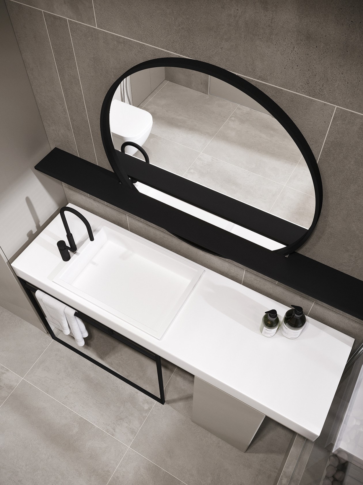 114㎡公寓高级灰+绿色 既清新又舒适-19