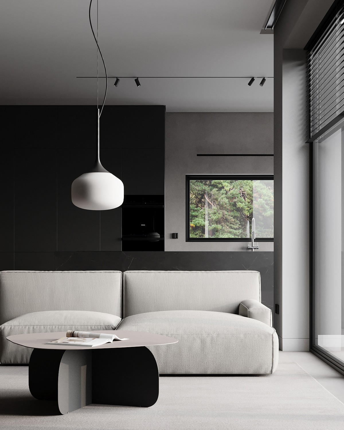 高级灰调 别墅简约空间设计！-1