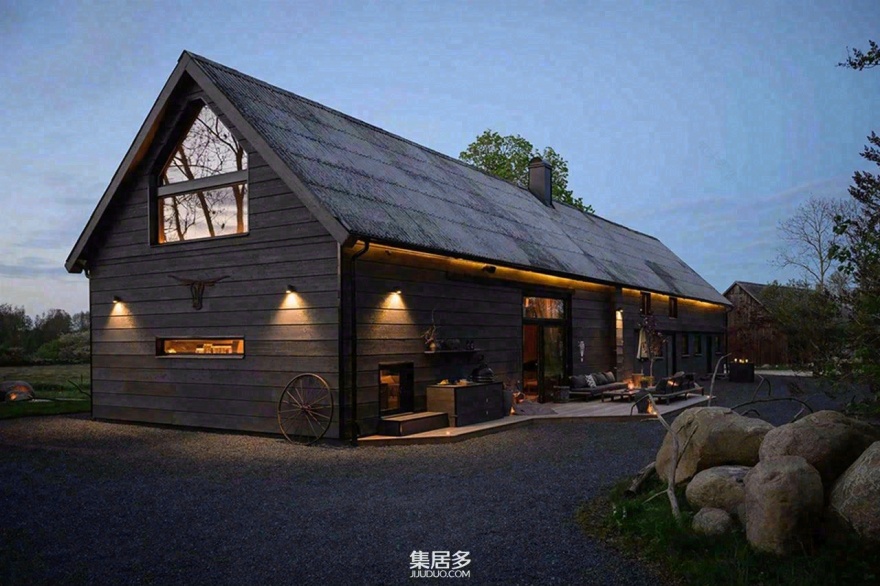 旧谷仓上的黑色阁楼丨瑞典设计团队-48