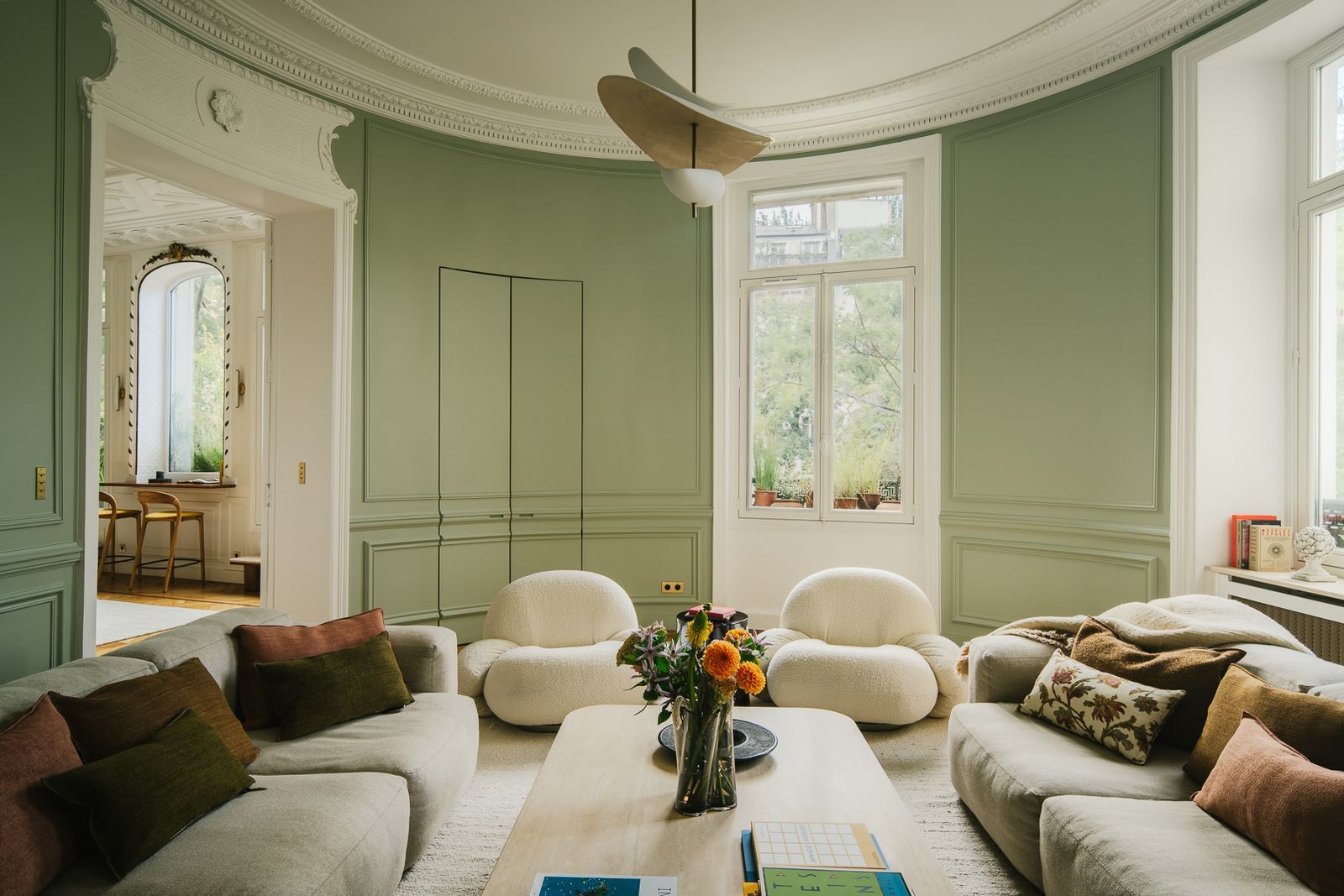 巴黎160平米奥斯曼风格公寓大胆彩色翻新丨法国巴黎丨Supercraft工作室-6