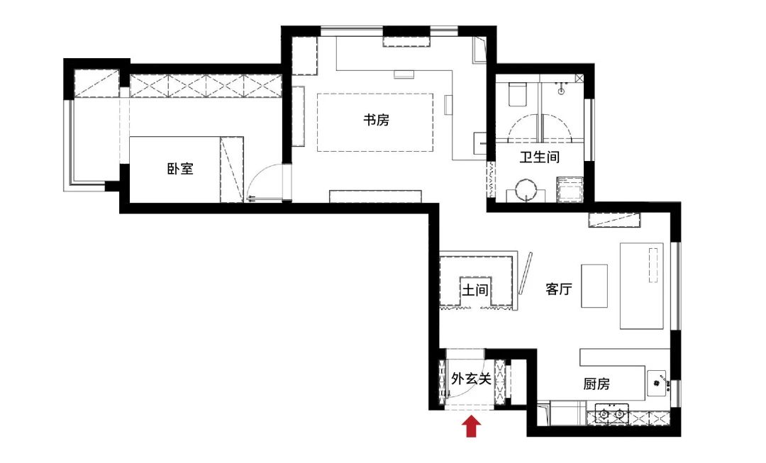 户外小夫妻的68㎡日杂风住宅-8