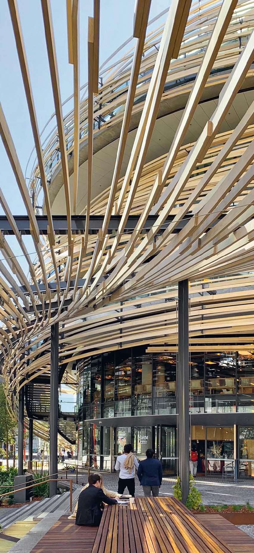 悉尼达令港的木质城市客厅-14