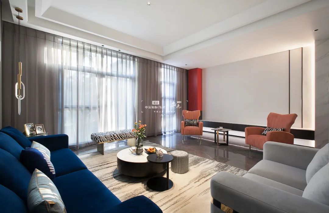 字形意,雍景湾 480㎡现代轻奢别墅装修之美丨中策-19