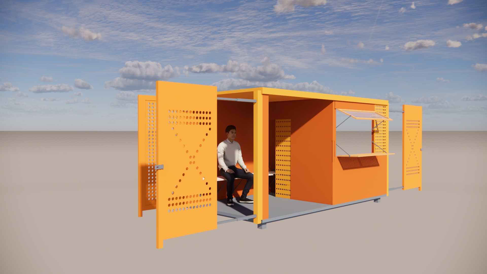 可移动展厅校园公共空间设计-9