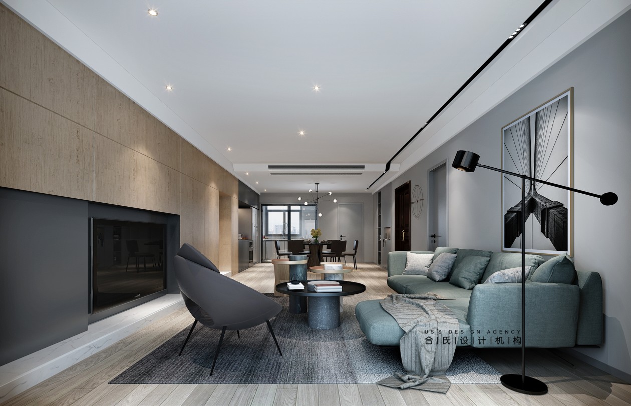 现代风格湖州诺德上湖城 125㎡家居设计，打造宽敞舒适空间-0