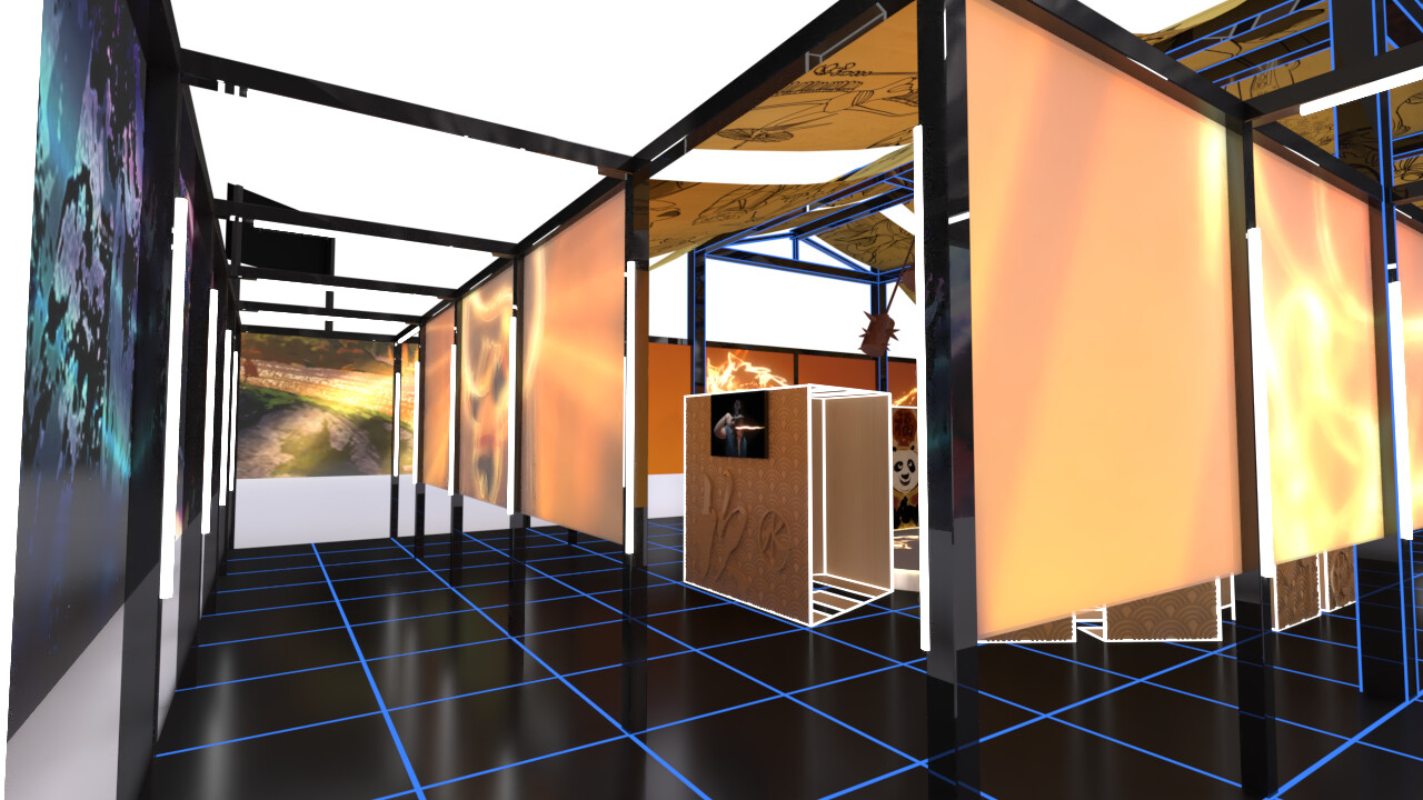 东方梦工厂展台设计-7