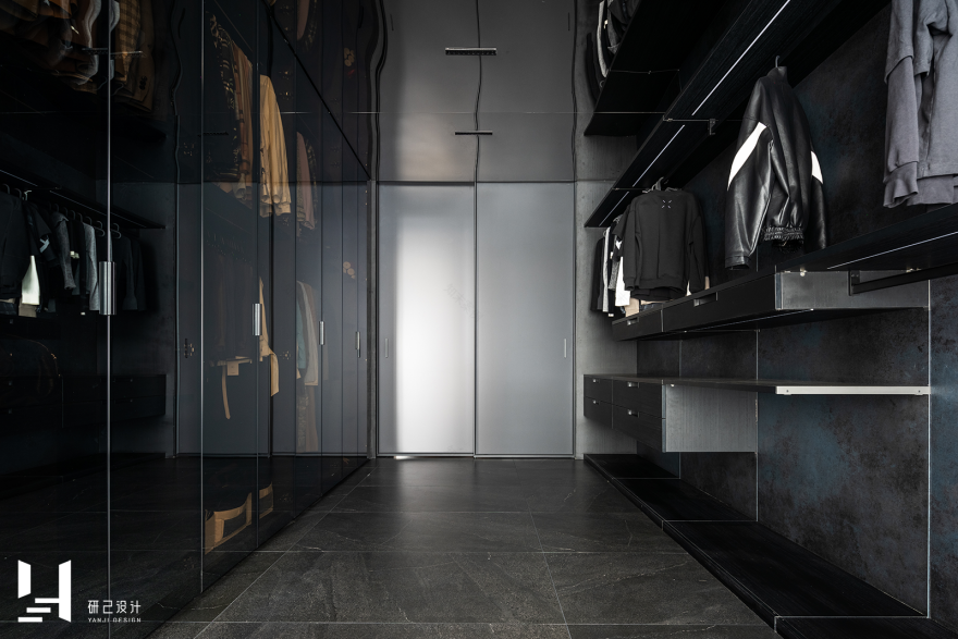 暗黑风江景宅丨中国芜湖丨研己设计-44