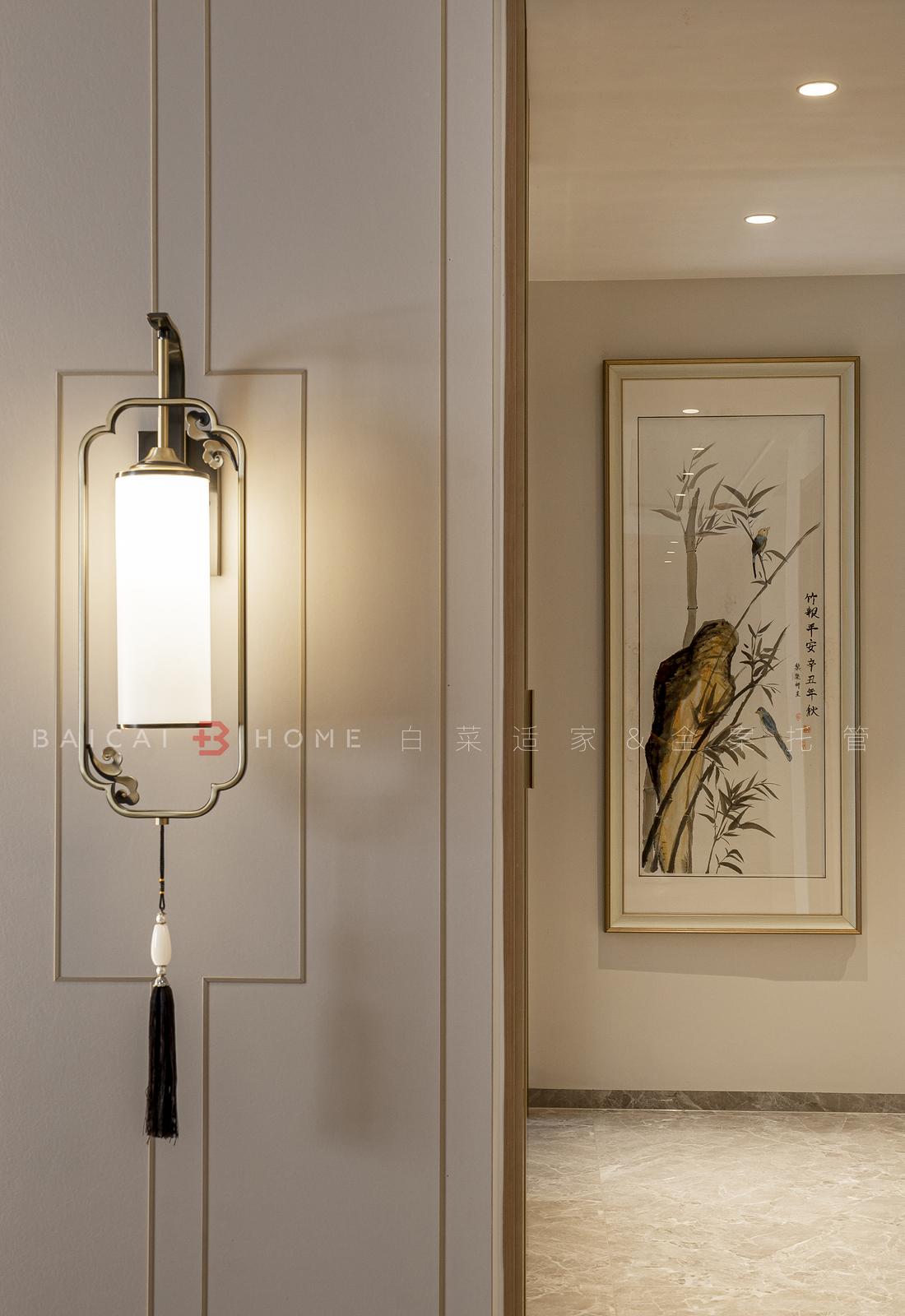 珠海板樟山新中式家居，三代同堂的东方美学之家-44