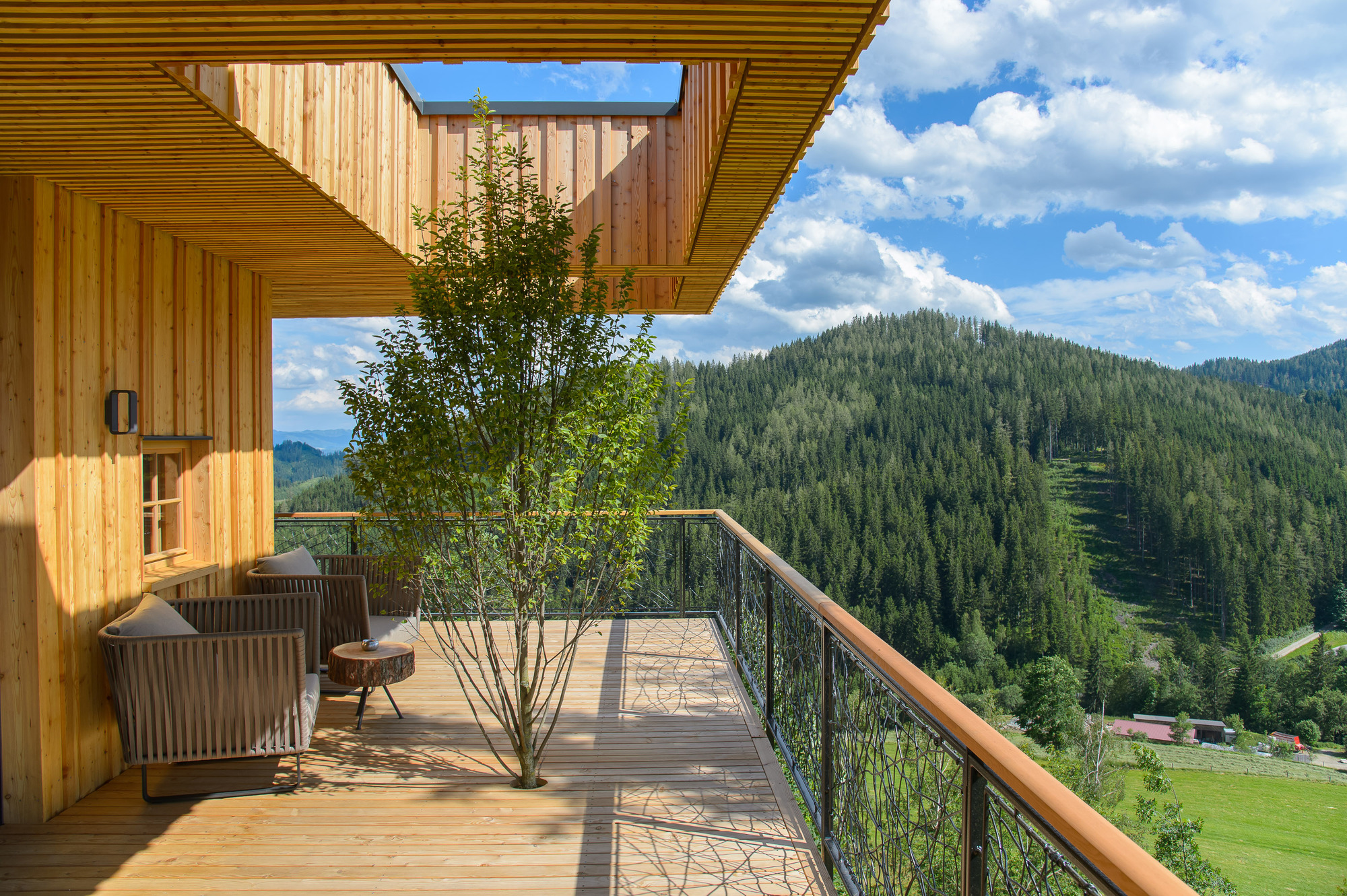 奥地利山景木屋丨Viereck Architects-24