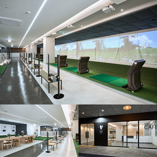 现代高级 250 平米室内高尔夫练习场设计-1