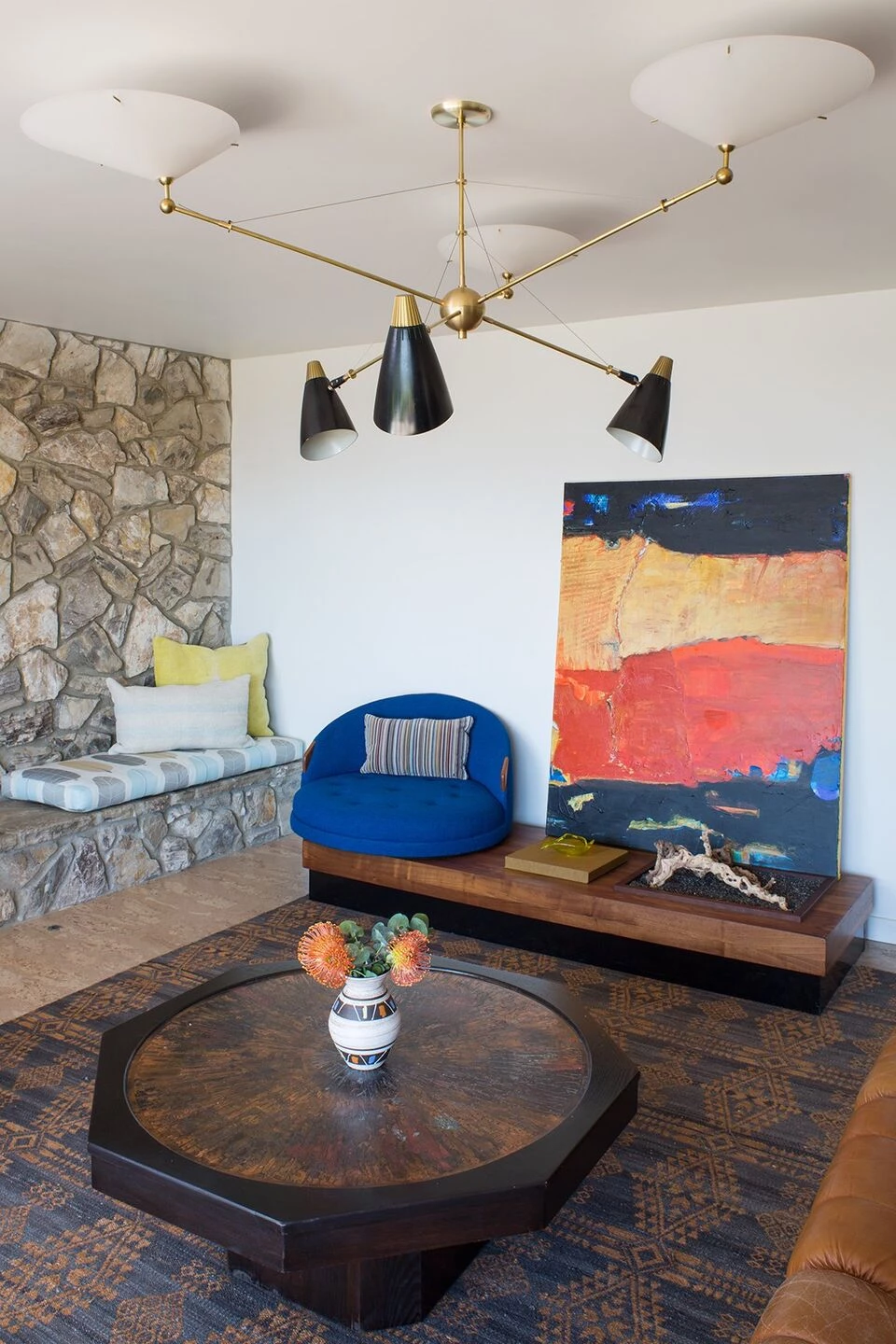 洛杉矶 50 年代乡村风格住宅的现代改造-16