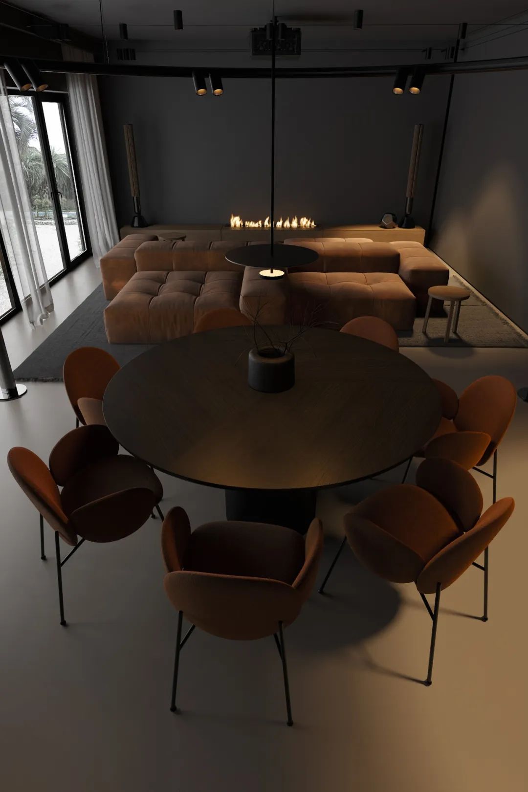 高级黑,极简空间的艺术魅力丨Igor Sirotov-5