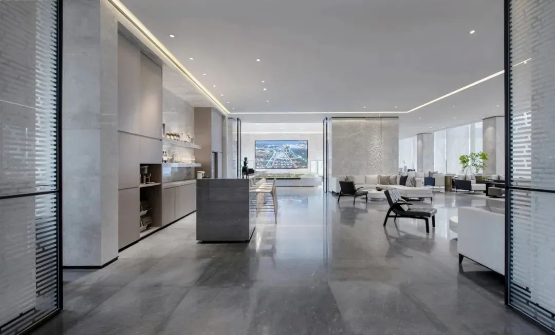 融创南昌·玖玺台销售中心 | 现代简约中的艺术与自然共生-38
