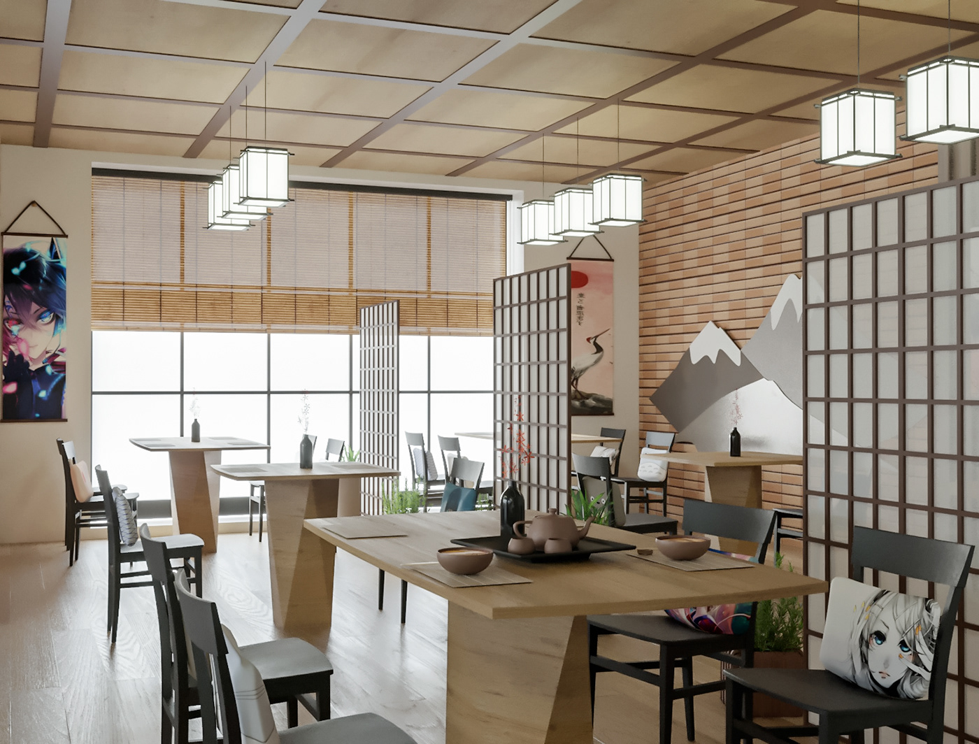 乌克兰日式餐厅设计丨Valery K.-7